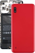 Let op type!! Batterij achtercover met camera lens & Zijkleutels voor Galaxy A10 SM-A105F/DS  SM-A105G/DS (rood)