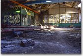 MN Collections - Schilderij - Urbex Photography. - Multicolor - 105 X 70 Cm