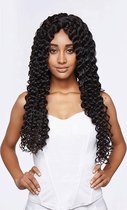 Hairextensions Brazilian remy onbewerkt virgin hair deep weave 24 inch 60cm Kleur:Natural