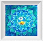 Artstudioclub®  Diamond painting volwassenen volledige bedekking 25x25cm Bloem zes