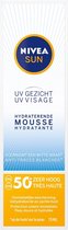 NIVEA SUN Gezichtszonnecrème - Hydraterende Mousse - SPF 50 - 75 ml