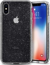 Apple iPhone X - XS Backcover - Transparant - Glitter Bling Bling - TPU case