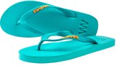 Waves teen slippers dames turquoise maat 36 vegan duurzaam fair rubber flip flops