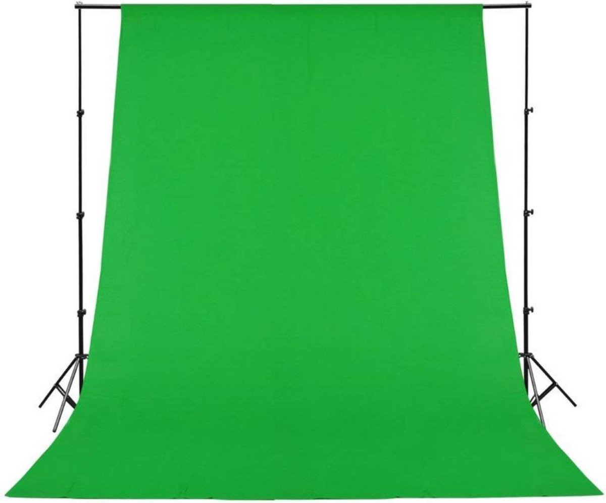 Green Screen 200 x 160 cm - Achtergronddoek - Opvouwbaar - Voor Fotostudio of Video-opname - Niet Gewoven -  Exclusief Statief - Merkloos