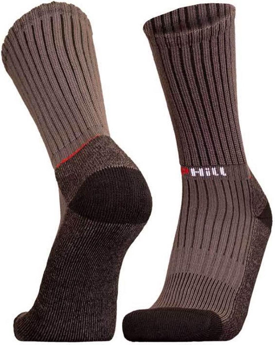 UphillSport 2-Pack Bamboe Wandelsokken Dikke Cushioning Zool Heren Dames – 35-38 8387 Grijs