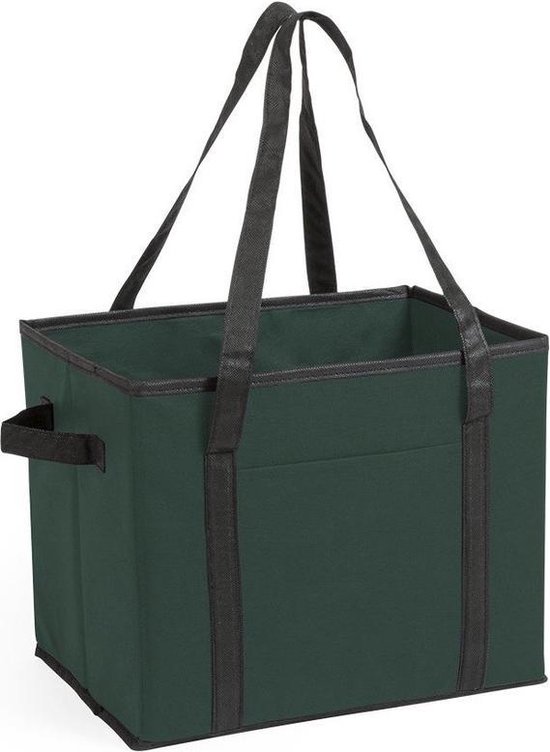 3x sacs de rangement pour coffre de voiture / placard vert pliable 34 x 28  x 25 cm 