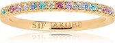 Sif Jakobs juwelen dames De ring 925 sterling zilver Zirkonia 54 Goud / Multicolor 32005986