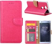 Bookcase Geschikt voor: Sony Xperia XA2 - Roze - portemonee hoesje
