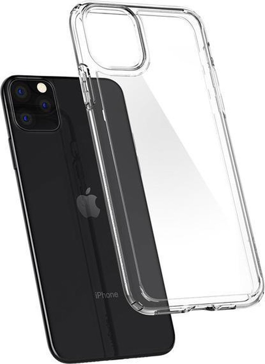 Iphone 11 Pro transparant hoesje met Gratis 5D Tempered Glass Screen Protector
