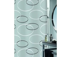 Spirella Anello - Douchegordijn - Grijs - Polyester - 180 x 200 cm