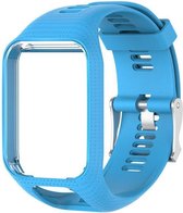 SmartphoneClip® Horlogeband Lichtblauwbandje geschikt voor TomTom Runner 3 / Spark 3