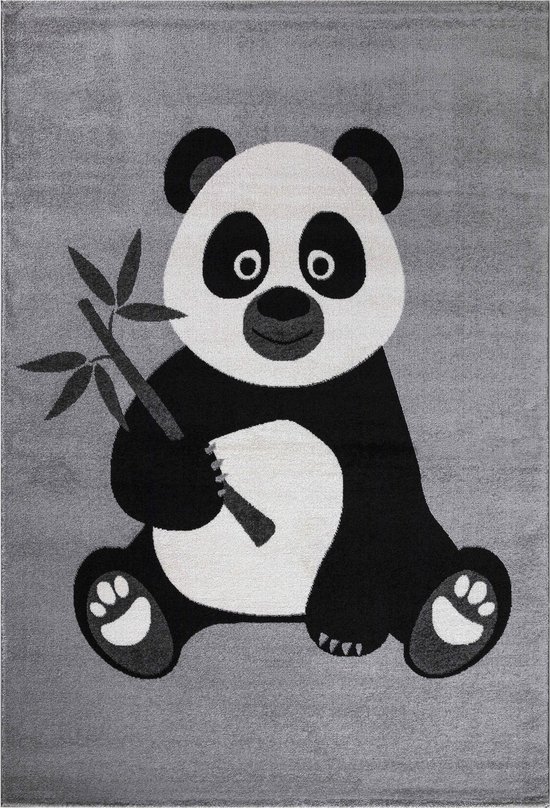 Tapijtenloods Panda Vloerkleed Kinderkamer Grijs Laagpolig 80x150 CM | bol.com