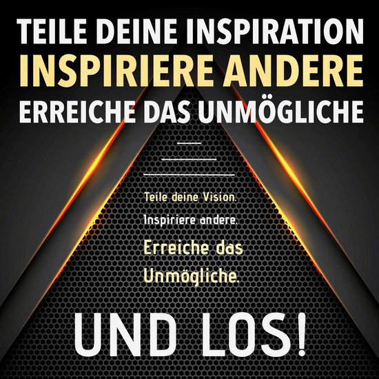 TEILE DEINE VISION! INSPIRIERE ANDERE! ERREICHE DAS UNMÖGLI ... - cover