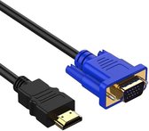 LOUZIR  HDMI naar VGA adapter - HDMI male naar VGA male - 1,8 meter - Verguld