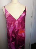 Seafolly Beach Break Tie Front Bio Dye Slip Dresses - Dames Strand Jurkje Roze Gebloemd - Maat S