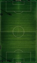 Schilderij voetbalveld 120 x 180 - Pixello - canvas - woonkamer - slaapkamer - sport - print