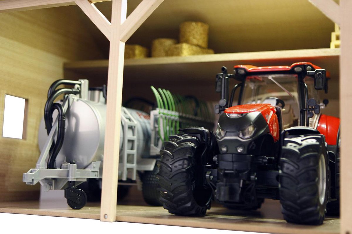 Kids Globe Landbouwloods Hout Voor 3 Tractoren, 1:16 — afbeelding 10