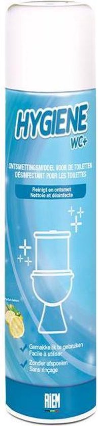 Hygiene WC+ - Toiletreiniger en desinfectiemiddel - RIEM - 0,1 L - Aerosol