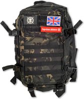 Tuff Guy - Tactical Backpack 45L - Dark Camo - Unisex Sport Tas - Perfect voor Fitness, Bodybuilding, Powerlifting, Gewichtheffen en Crossfit