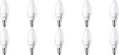 PHILIPS - LED Lamp 10 Pack - CorePro Candle 827 B35 FR - E14 Fitting - 5.5W - Warm Wit 2700K | Vervangt 40W