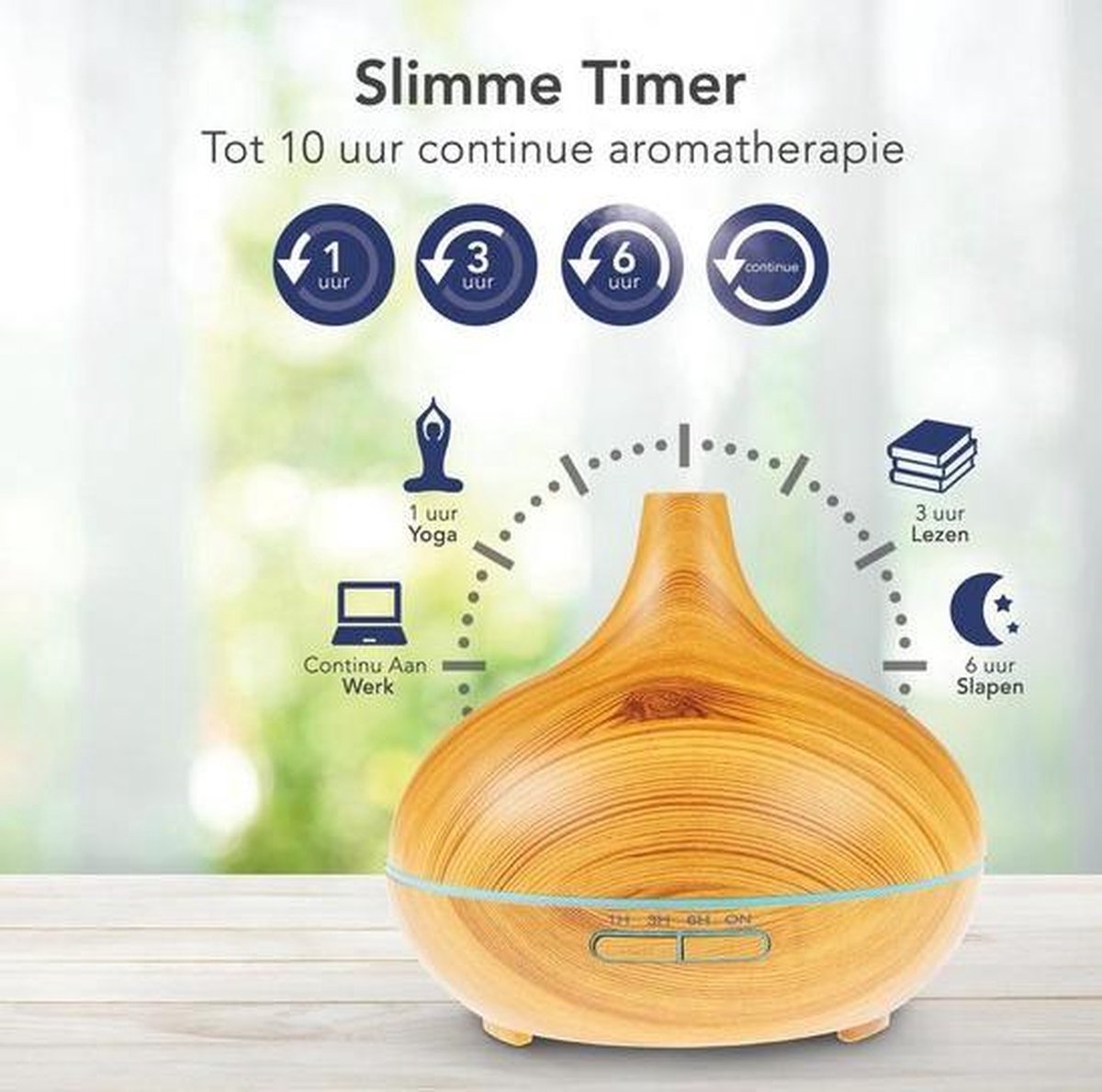 Aroma Diffuser 300ML voor Aromatherapieinclusief slimme