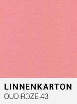 Linnenkarton 43 Oud roze 30,5x30,5cm  240 gr.