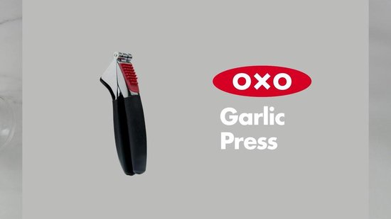 OXO Good Grips Knoflookpers - Zilver/Zwart | bol.com