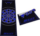 Dragon Darts - dartmat - Bullet blauw 237x80 cm - dart mat – dart vloerkleed
