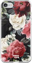 HappyCase Apple iPhone 8 Flexibel TPU Hoesje Rozen Print