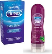 Durex Extra Safe - 12 stuks & Durex Massage 2 in 1