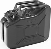 Oxid7® benzinejerrycan brandstofjerrycan metaal 10 liter - met UN-keurmerk - TÜV Rheinland gecertificeerd - typegoedkeuring - behandeld met moffelen - jerrycan met bajonetsluiting