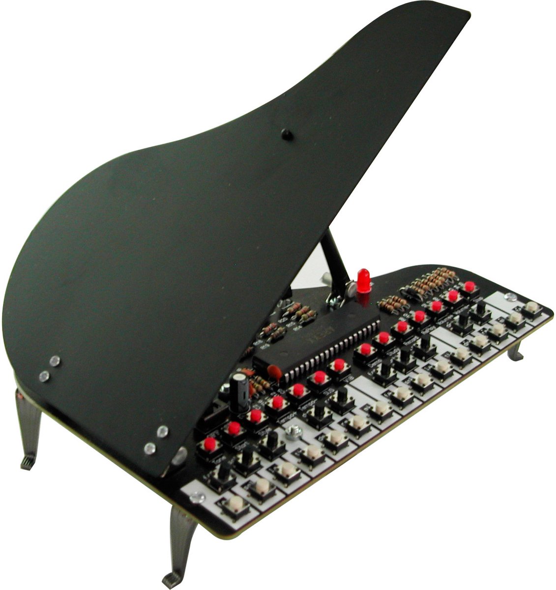 AREXX MINIATUUR KLASSIEKE PIANO geweldige om kado te geven! een piano die écht werkt, spelen opnemen en terug luisteren Geschenk | Gadget | Kerst| Sinterklaas | Educatief