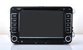 RNS 510 look radio - passend op VW/Seat/Skoda - Navigatie EU 2021 - Bluetooth - Radio - CD/DVD