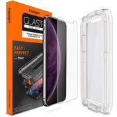 Spigen -  Glass Apple iPhone 11 Pro / iPhone X/XS Met Montage Frame