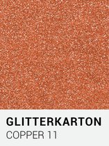 Glitterkarton 11 copper A4 230 gr.