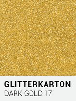 Glitterkarton 17 dark gold A4 230 gr.