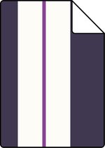 Proefstaal ESTAhome behang strepen paars - 116505 - 26,5 x 21 cm