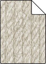 Proefstaal ESTAhome behang touw-motief beige - 138246 - 26,5 x 21 cm