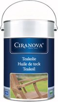 Ciranova-TEAKOLIE-: Voor het behandelen en onderhouden van tuinmeubelen in teak. Verfraait en beschermt tegen alle weersomstandigheden. 5l
