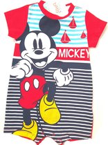 Disney Mickey Mouse - zomer pakje - rood/marine - maat 80/86