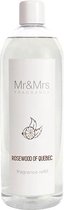 Mr&Mrs Fragrance - Navulling -  Geurstokjes Blanc Rosewood of Quebec - 1000ml