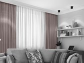 Home of Curtains - LEMONI - Dikke Gordijn - Met Plooiband - Verduisterend - Isolerend - Kant en Klaar - 150x260 cm - Donker Taupe - 1 Stuk