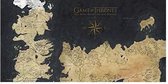 GAME OF THRONES - GLASS PRINT - Westeros Map - 60X30 cm