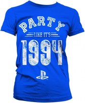 PLAYSTATION - T-Shirt Party Like It's 1994 - GIRL Blue (L)