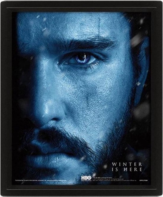 GAME OF THRONES - 3D Lenticular Poster 26X20 - Snow vs Night King