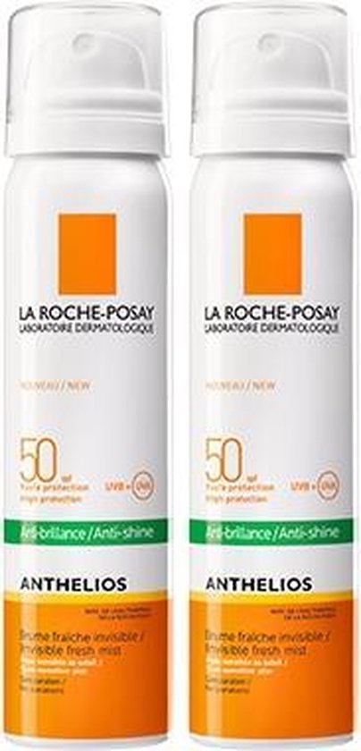La Roche-Posay Anthelios Zonnebrand Mist Gezicht SPF50 - 2x75ml