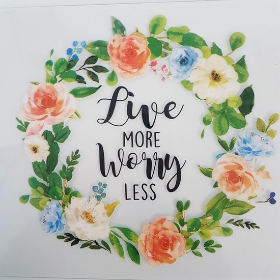 Placemats met tekst doorzichtig Set van 6