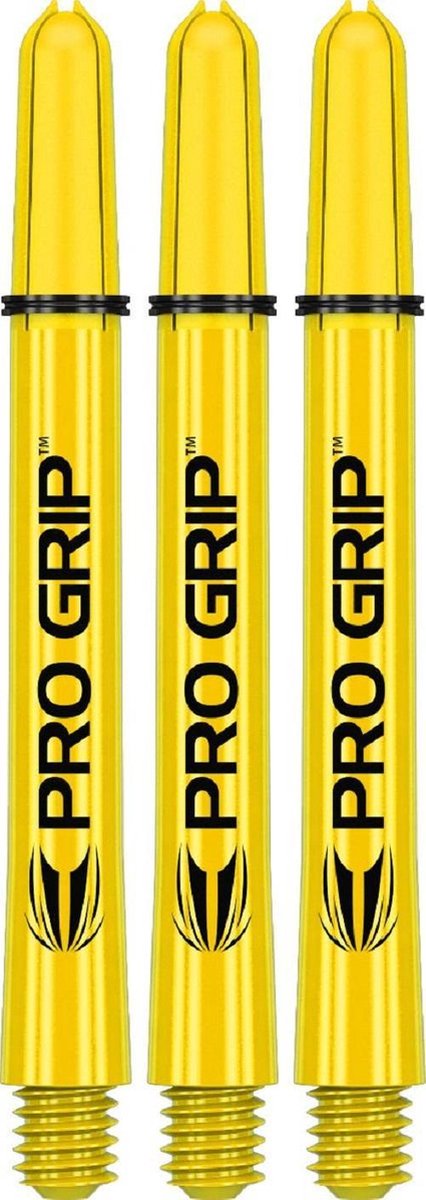 Target Pro Grip Dartshafts - Geel - Medium - (1 Set) van Target — afbeelding 2