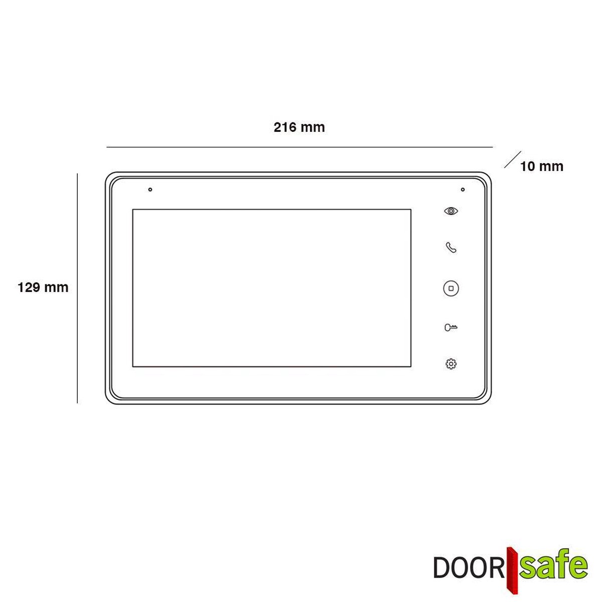 Doorsafe 7565 PRO Videodeurbel met FHD Camera en 7" - afbeelding 3