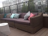 Loungeset St. Tropez taupe kussens Outdoorinstyle